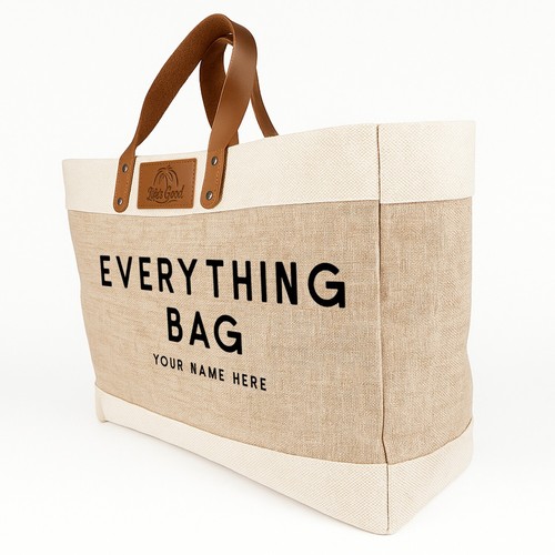 Personalised large tote beach - large,