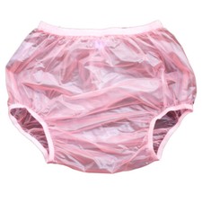 Adult Waterproof Soft Vinyl Plastic Pant Diaper Incontinence Underwear Rreusable