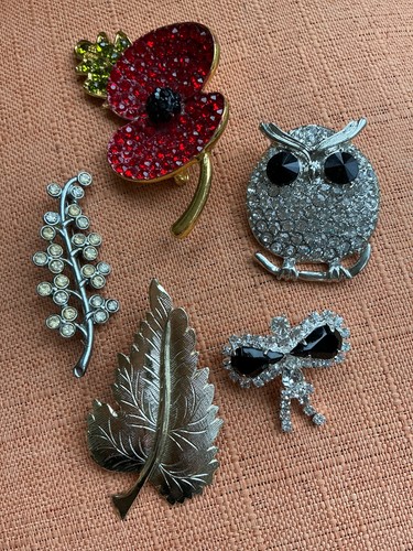 Vintage brooch joblot bundle - brooch,