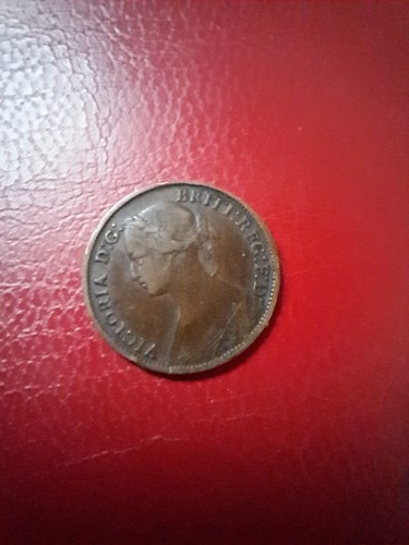 1861 farthing coin - 1861,