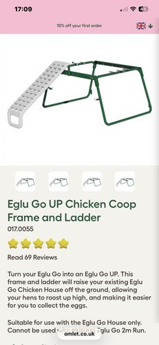 Omlet eglu raised - up, frame