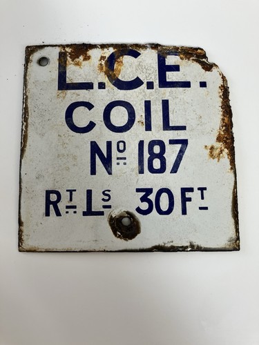 Vintage enamel railway - enamel,