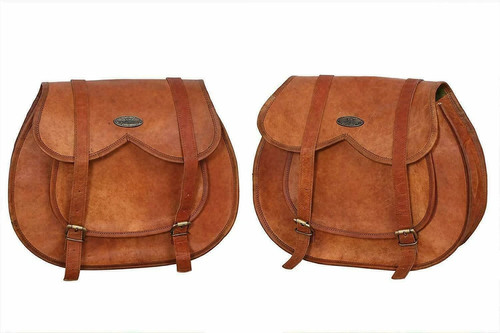 Motorcycle pair brown saddle - motorcycle,