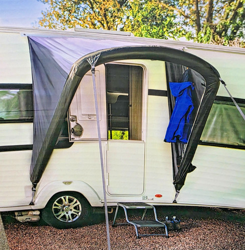 Inflatable door air canopy - air,