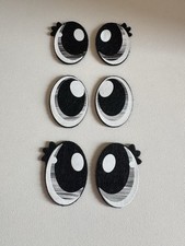 Felt Eyes for Crafting Amigurumi Handmade Toys Grey Haze Set of 3 New