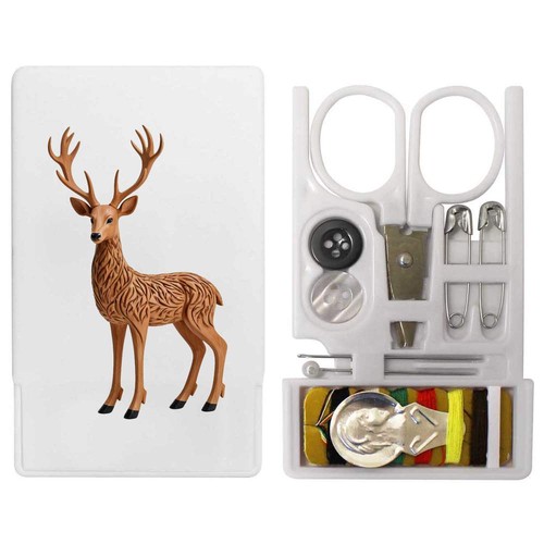 Carved stag mini travel - 'carved,