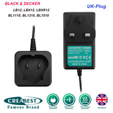 Li-ion 10.8V/12V Battery Charger for Black & Decker BL1310 BL1510 LB12 LBX12 
