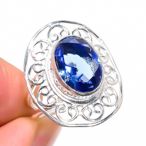 Blue tanzanite gemstone 925 - blue,