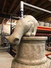 Pouncing Cat ,Drinking Cat ,concrete stone garden ornament ,water feature solid 