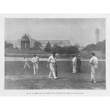 CRICKET W.G Grace Batting at