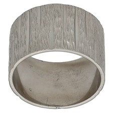 Solid Platinum Patterned Mens