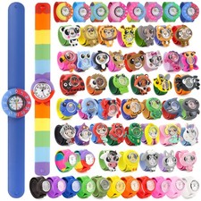 Wacky Watches Kids Child's Children's Animal Zoo Pet Snap On Slap Band Character