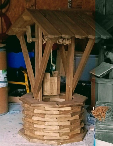 Large brown wooden - large,