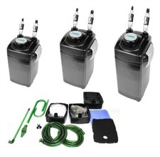 Hidom Aquarium External Canister Filter Power Filtration Include Media Taps Hose