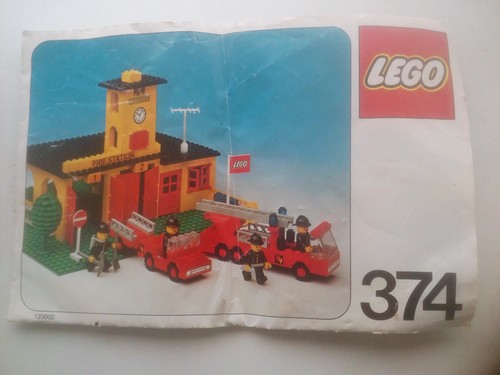 Lego fire station 374 - 374, vintage