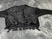 Desigual black batwing tassel