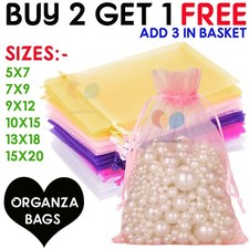 10-50Pcs Organza Gift Bags