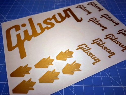 Gibson guitar vinyl sticker - guitar,
