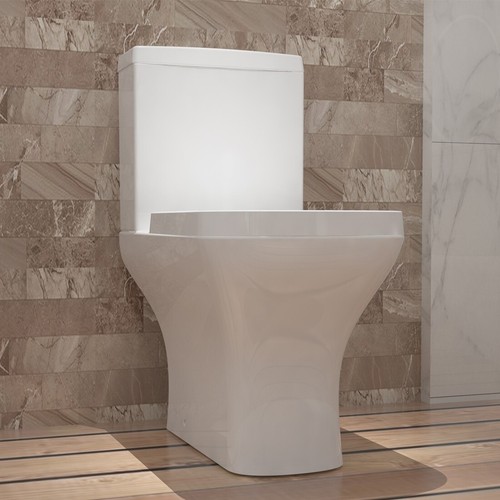 Bathroom close coupled toilet - coupled,