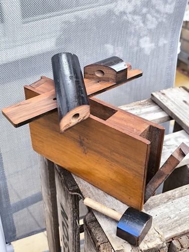 Antique wooden book puzzle box - antique,