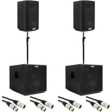 Alto Professional TX408 350-watt 8-inch Powered Speaker Pair and Subwoofers