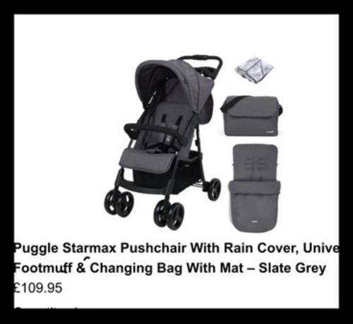 Puggle starmax pushchair - starmax, with