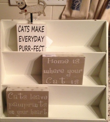 Brand new wooden cat - cat, in