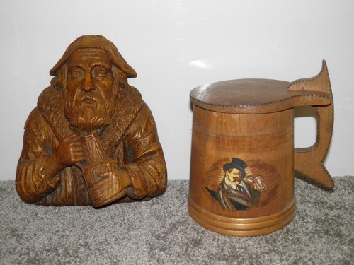 Vintage wooden sailor - wooden, wall