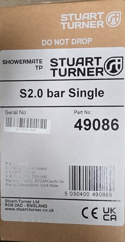 Single shower pump bar - shower,