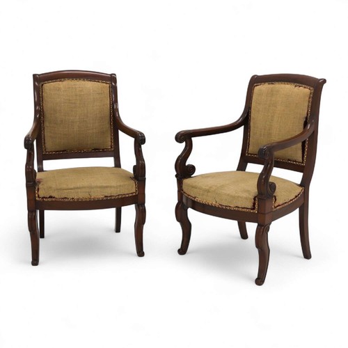 Pair french mahogany - of,