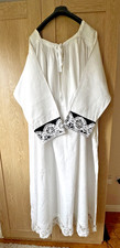 White Irish Linen Roman Style