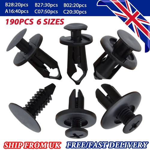 190pcs plastic car push - 190pcs, pin