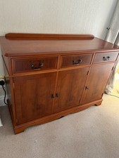 Solid Yew Wood Sideboard