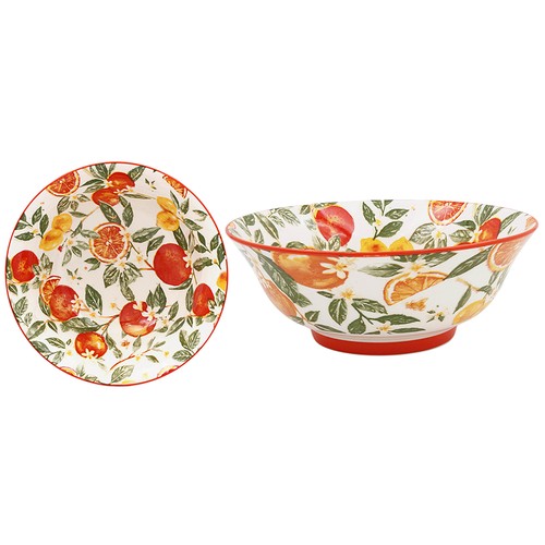 Fine china bowl 21cm oranges - china,