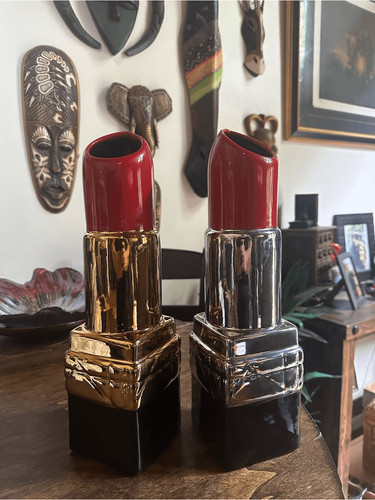 Red silver large - red,