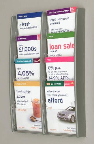 Wall mounted brochure - wall, /