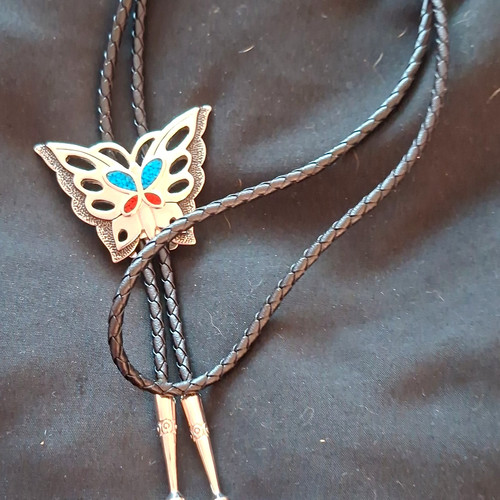 Men western butterfly bolo - men's,