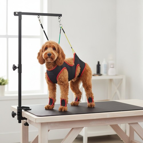 Compact dog grooming table - grooming,