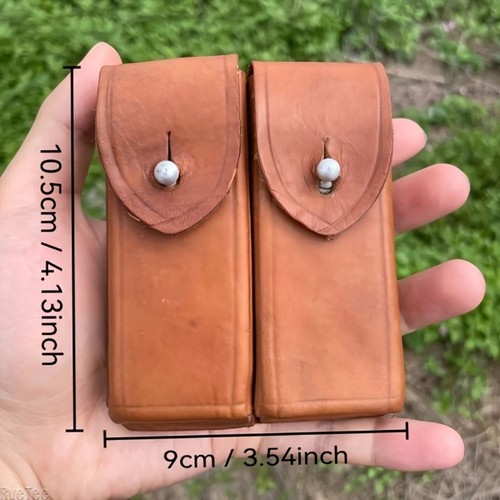 Vintage leather edc belt - leather,