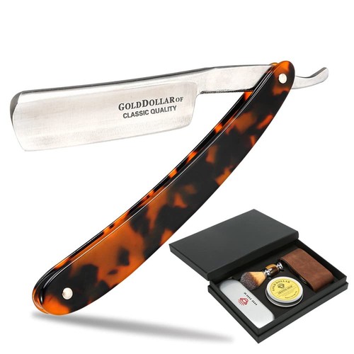 Straight razor kit gold dollar - kit,