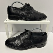 Loake Hecsan Black Soft Grain Leather Mens Shoes Size Uk 8.5