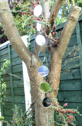 Hanging garden mirrors silver - hanging,