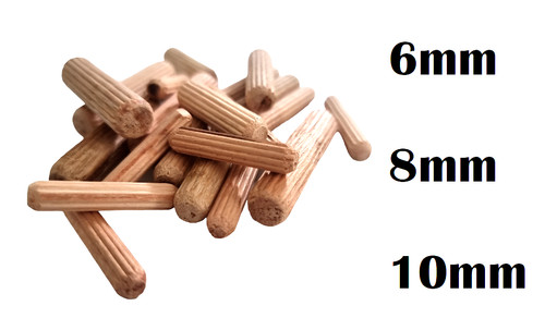 Wooden dowels 6mm 8mm - 8mm, 10mm
