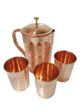 Pure Copper Indian Jug with 3