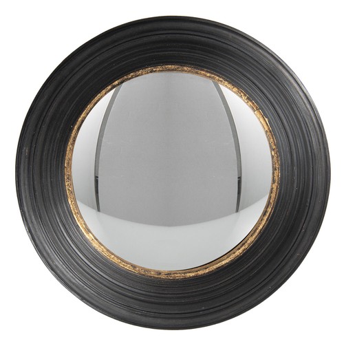 Antiqued black convex fisheye - convex,