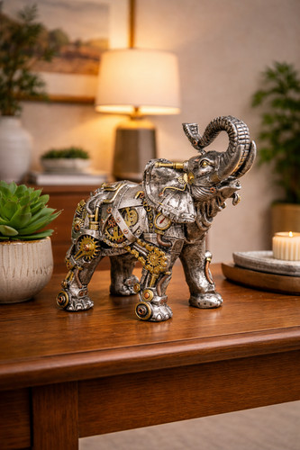 Steampunk elephant ornament - steampunk,