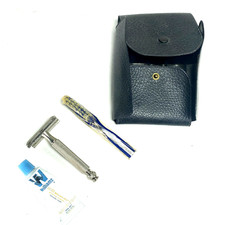 Gillette Tech Ball End Travel Groom Razor Shaving Set Insurance Promo Gift