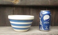 Vintage 1930's Cornishware Blue & White Ceramic Pudding / Mixing Bowl Number 42