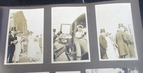 Large antique album - of, a