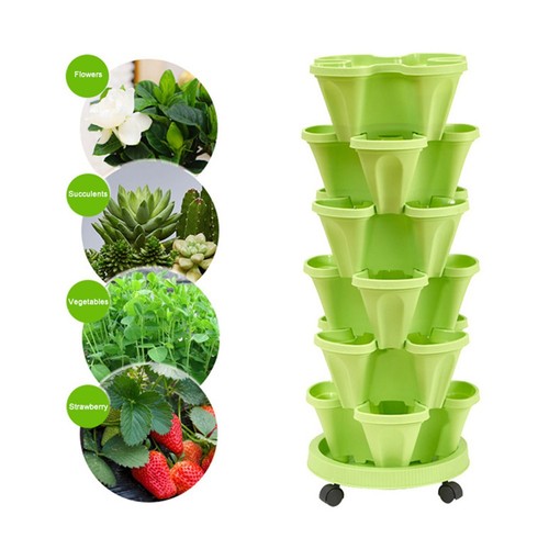 Stacking garden flower pot - stacking,